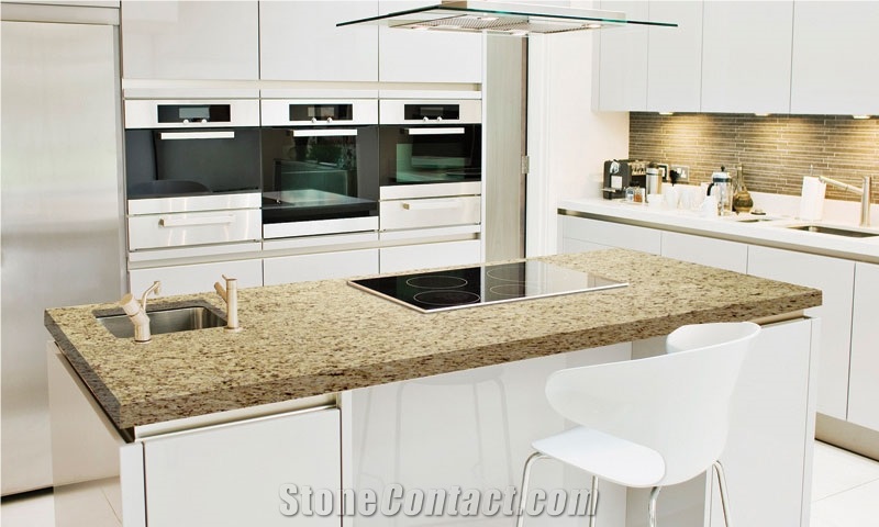 Giallo Ornamental Granite Tiles & Slab, Yellow Brazil Granite Tiles & Slab