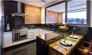 San Gabriel Black Granite Tiles & Slab