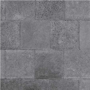 Black Lava Stone Wall