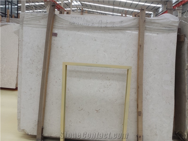 Moonlight Cream White ,Turkey Beige Marble, Supply Spot Goods on the Long-Term Base, Thickness 17mm , High-Grade Decoration