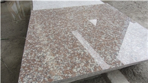 Polished Granite Tiles, 61cm X 61cm X 1.8cm, China Brown Red Granite G687, Cherry Pink, Peach Blossom Red, Floor Coving