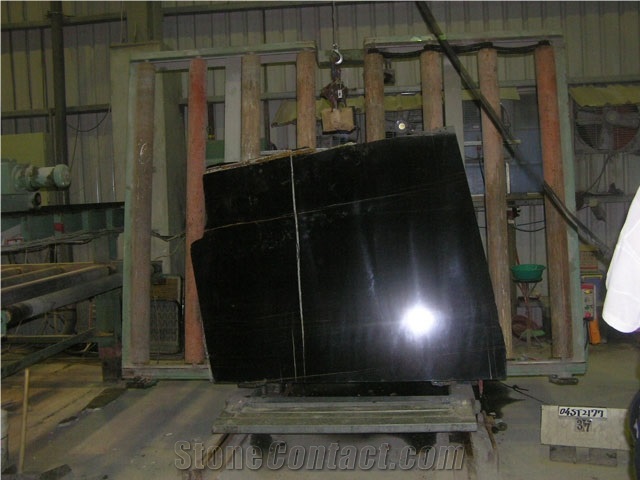 Black Marble Slabs, Nero St Laurent Marble Tiles & Slabs