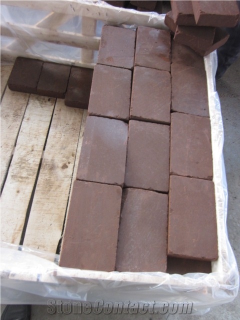 Natural Sandstone Blocks, China Red Sandstone Block