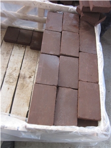 Natural Sandstone Blocks, China Red Sandstone Block