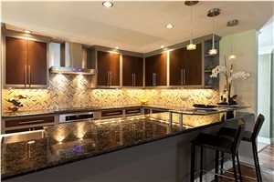 Blue in the Night Granite Kitchen Countertop