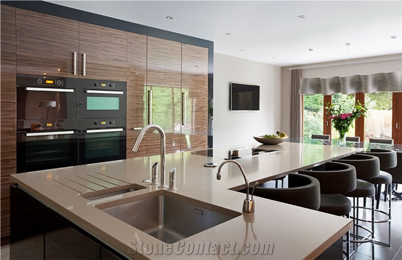 Crystal Royal Quartz Kitchen Countertop