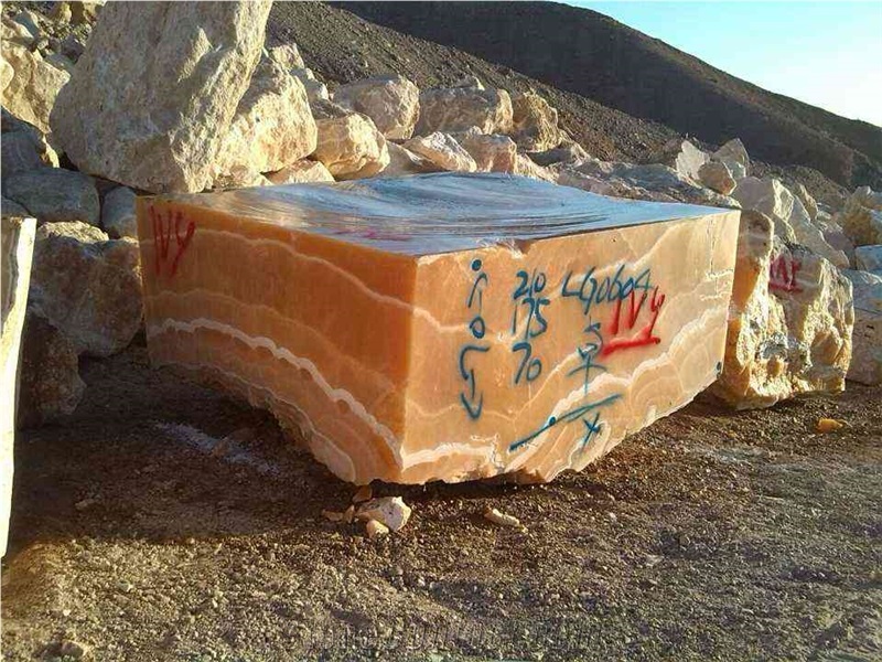 Orange Onyx Blocks, Yellow Onyx Blocks Iran