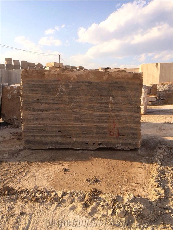 Silver Travertine Block, Grey Travertine Blocks