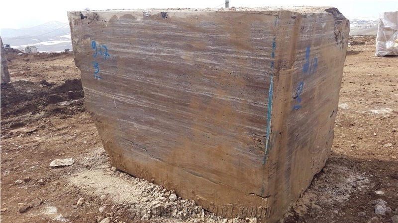 Silver Travertine Block, Grey Travertine Blocks