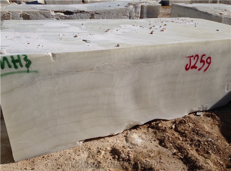 Snow White Onyx Blocks
