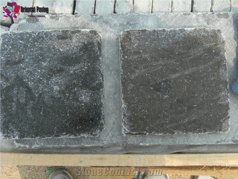Blue Limestone Cube, Tumbled Limestone, Cobble Limestone, Limestone Cube, Limestone Pavings, Cube Limestone, Landscaping Stone, Natural Limestone