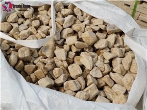 China Yellow Stone, Wooden Sandstone, Yellow Sandstone, Wooden Stone,Pebble Stone, Grainy Sandstone