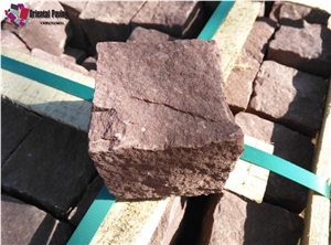 Cobble Paving Stone, Red Cubes,Red Cobbles,Red Pavers, Red Sandstone, Block Pavings,