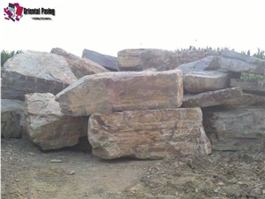Double Color Stone Blocks,Sandstone Block,Landscaping Stone