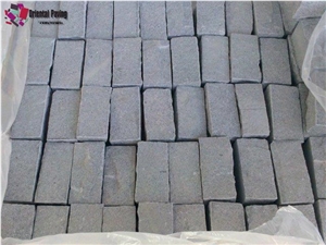 Grey Granite Pavers, Block Pavers, Natural Granite Block, Flamed Top Blocks, Cube Stone, Block Sets