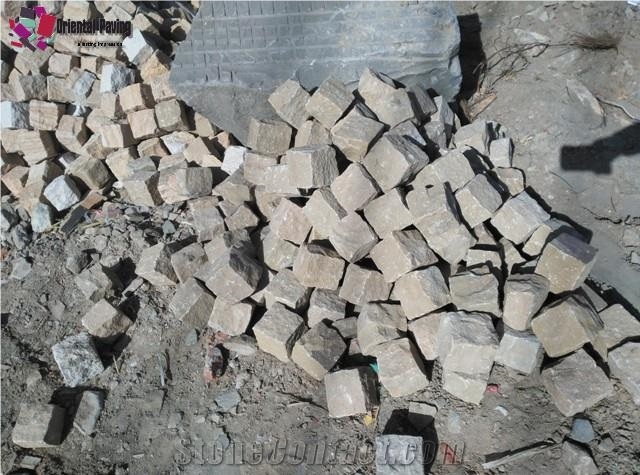 Paving Cobbles, Cobble Paving Stone, Cube Sandstone, Paving Cubes, Landscaping Stone, Landscaping Cubes, Paving Sets, Sandstone Pavers