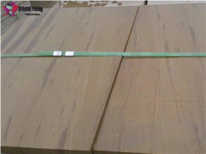 Polished Golden Wooden Slab Facotry, Yellow Wooden Supplier