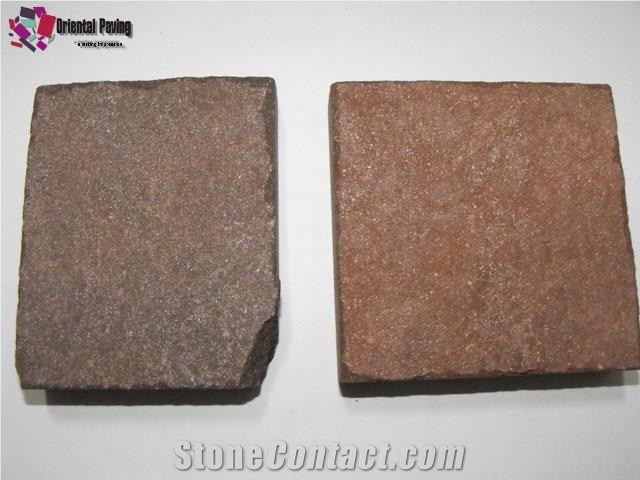 Purple Sandstone Landscaping Stone,Sandstone Paving Sets,Cobble Stone,Garden Stepping Pavement