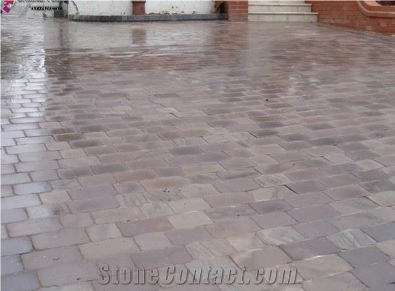 Wooden Purple Stone Paving,Sets,Cubes Stone,Landcsaping Stone,Paver