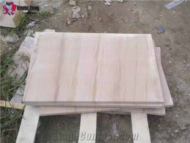 Wooden Sandstone Tile, Grainy Sandstone Tile, Beige Sandstone Tile, Sandstone Slabs, Rainbow Sandstone Tiles