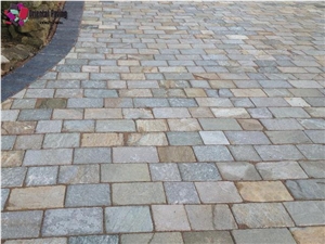 Yellow Quartzite, Block Paving, Setts, Landscaping Stone