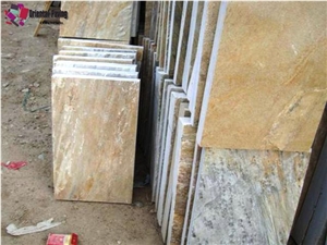 Yellow Quartzite Tiles and Slats, China Beige Quartzite