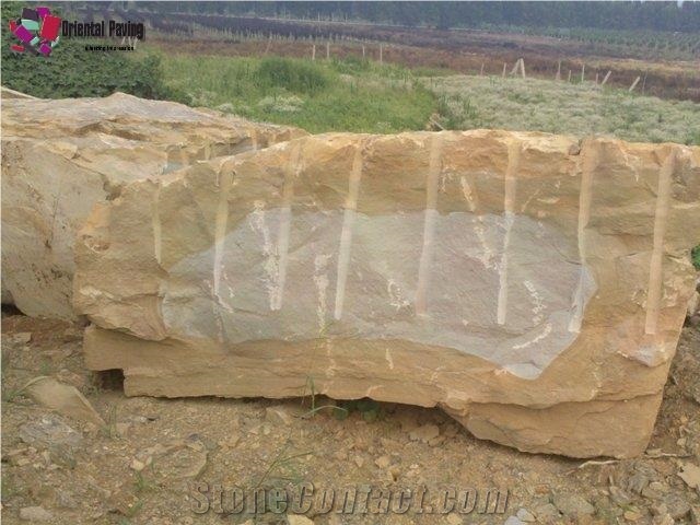 York Sandstone Blocks,Double Color Sandstone Blocks,Landscaping Stone
