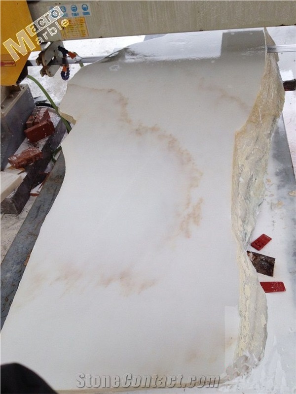 White Marble - Maya Gold Slabs & Tiles, China White Marble