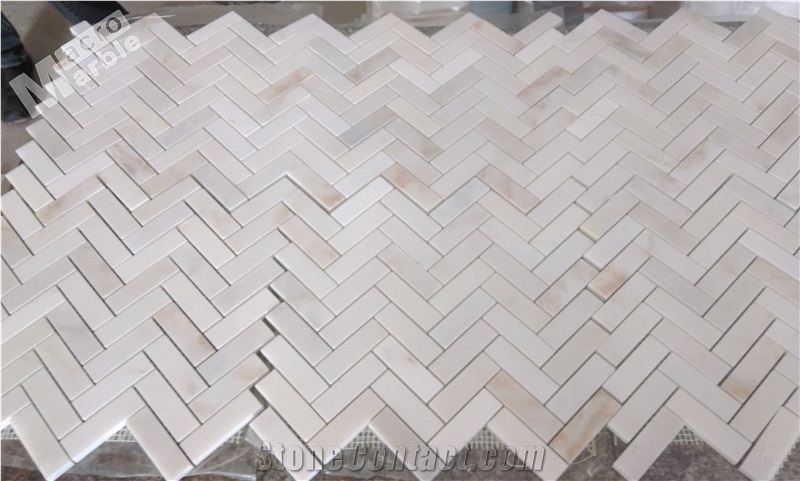 White Marble - Maya Gold Slabs & Tiles, China White Marble