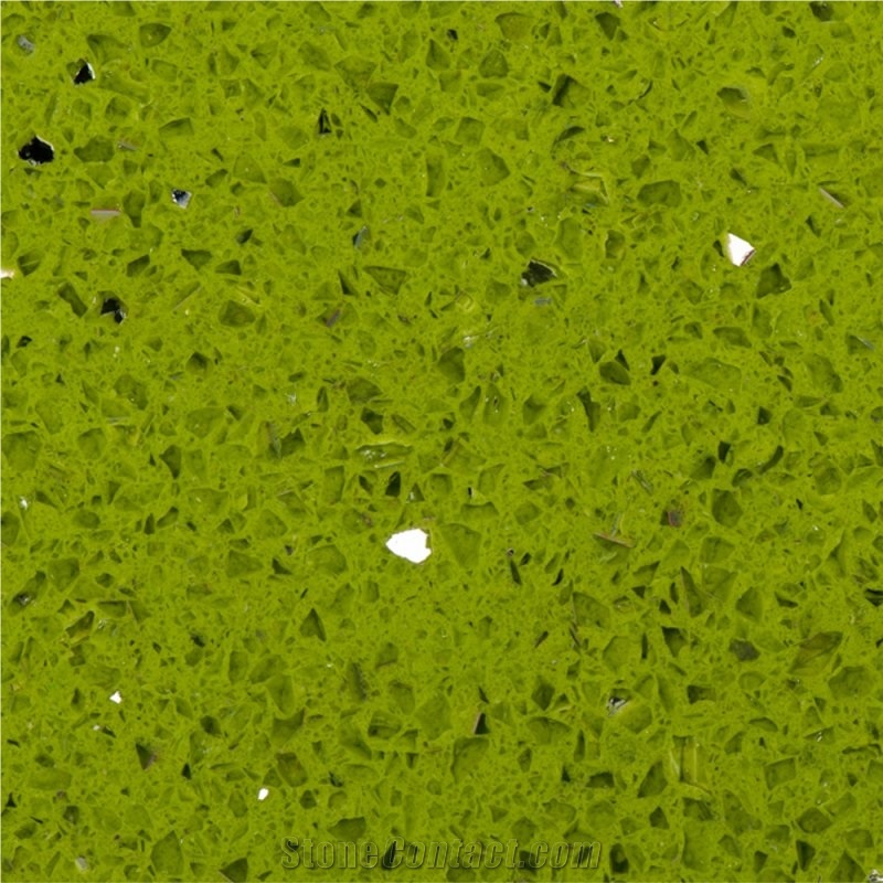 Salalah Lime Green Quartz 30cm X 30cm Wall & Floor Tile