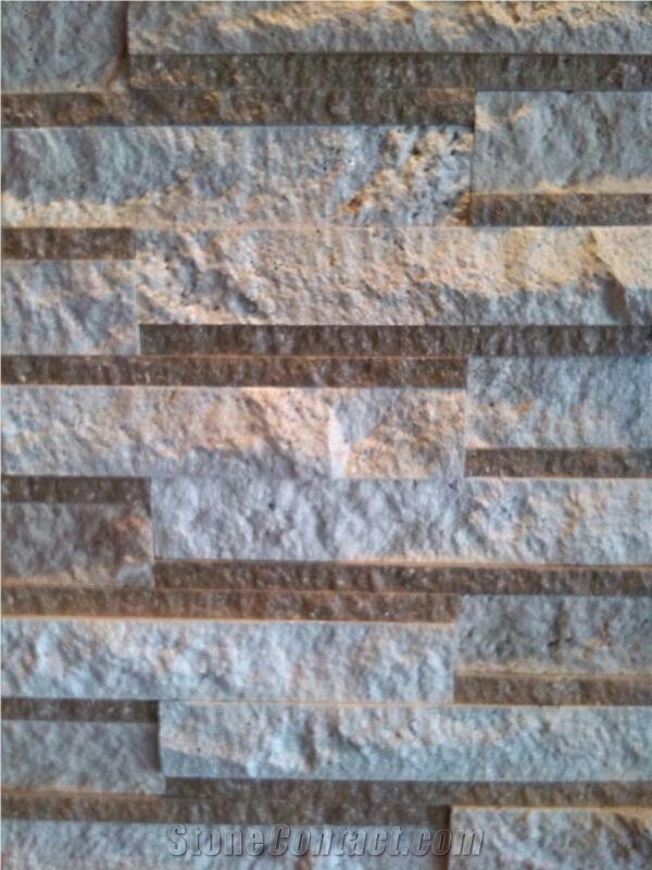 Grey/Brown Antique Travertine Wall Decor