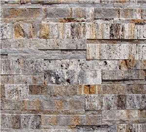 Grey/Brown/Rusty Antique Travertine Cultured Stone