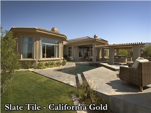 Arizona Gold Slate Courtyard Pavement