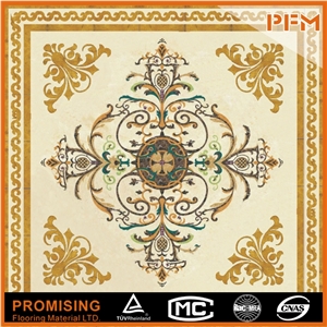 2015 New Design Square Waterject Medallion Inlay Pattern for Floor&Border