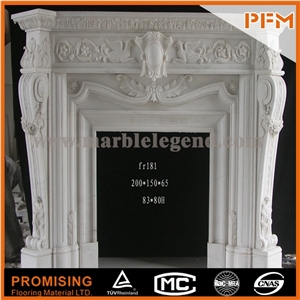 2015 New Design / Western / European Customized Figure / Hunan White Marble Elegant White Marble Hand Carving Sculptured Fireplace Mantel 2015 New Design / Western / European Customized Figure / Hunan White Marble Elegant White Marble Hand Carving Sculptured Fireplace Mantel