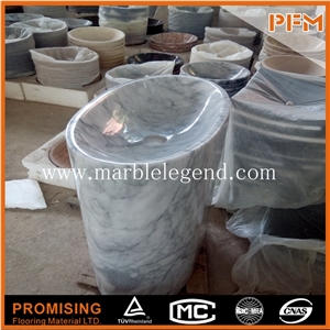 Bianco Carrara Whtie/Popular Well Polished Set Basin/Sink/430*430*135mm/Customized Size/ Best Quality/Interior Decoration for Bathroom Vanity Top