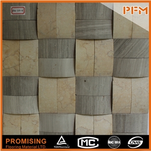 Chinese Popular Polished Marble Mosaic Pattern/305*305mm/Customized Size/ Best Quality/Wall Covering/Interior Decoration for Kitchen & Bathroom Background