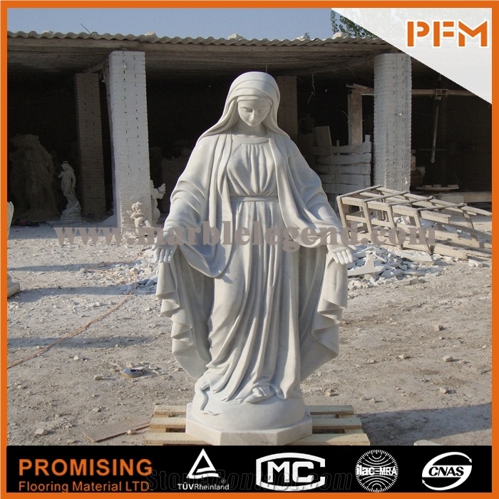 Chinese Pure White Marble Sculptured Statue /Western/European Customized Figure Human Hand Carving/For Outdoor/Garden