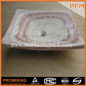 Chinese Rainbow Onyx/Popular Well Polished Square Basin/Sink/430*430*135mm/Customized Size/ Best Quality/Interior Decoration for Bathroom Vanity Top/Washing