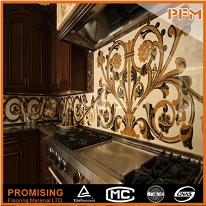 Cream Marfil ,Egyptian Sunny,Dark Emperador Elegant Waterjet Inlay Medallions//Patterns/Border/Customized/New Design/Best Quality/Wall Covering/Interior Decoration/