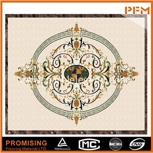 Dark Emperador/Crema Marfil/Honey Onyx/India Green/Lapis New Design Polished Marble Inlay Marble Medallion,Marble Pattern&Border Dark Emperador/Crema Marfil/Honey Onyx/India Green/Lapis New Design Polished Marble Inlay Marble Medallion,Marble Pattern&Border