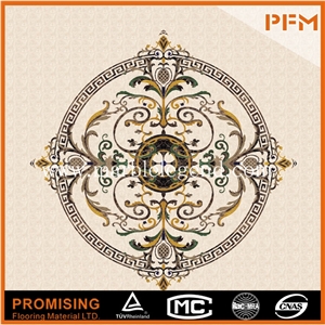 Dark Emperador/Crema Marfil/Honey Onyx/India Green/Lapis New Design Polished Marble Inlay Marble Medallion,Marble Pattern&Border