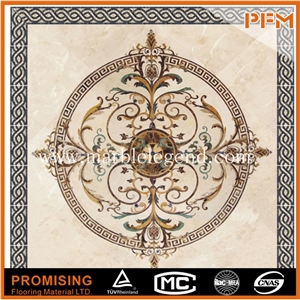 Dark Emperador/Crema Marfil/Honey Onyx/India Green/Lapis New Design Polished Marble Inlay Marble Medallion,Marble Pattern&Border