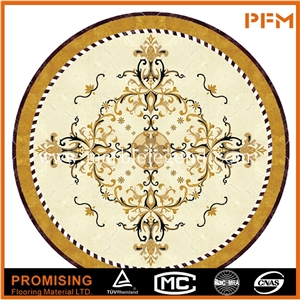 Dark Emperador/Crema Marfil/Honey Onyx/India Green/Lapis New Design Polished Marble Inlay Marble Medallion,Marble Pattern&Border