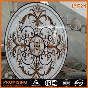 Exquisite Greece Volakas Background Round Water Ject Flooring Marble Pattern Tiles