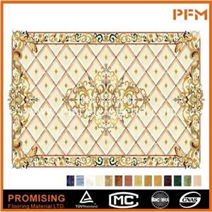 Golden Year/Rosso Verona/Crema Marfil/Dark Emperador/India Green/Onyx Green Marble Waterject Pattern &Flooring Customize Best Quality Marble Medallion