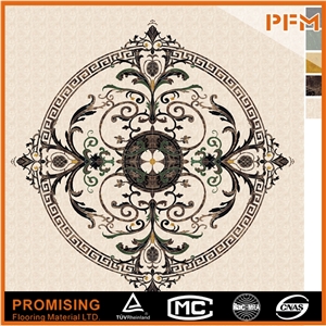 Good Design Natural Marble Dark Emperador/Light Emperador/Golden Year/Crema Marfil/Onyx Green/India Green Flooring Waterject Medallion