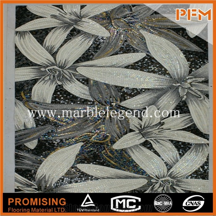 Hot Sale Mosaics Good Quality Oriental White Glass Mosaics Mosaics Patterns,Noble Swimming Pool Mosaic Pattern ,Sunflower Mosaic Pattern for Hand Cutting