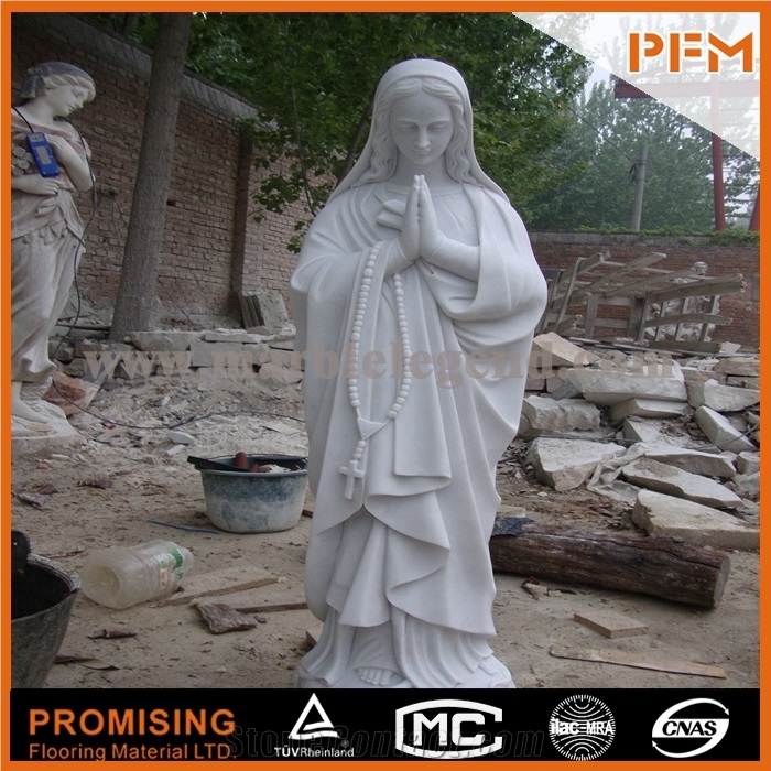 Hunan White Marble Sculptured Statue Western European Customized Figure Human Hand Carving for Outdoor