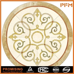 Light Emperador,Golden Year,India Green,Crema Marfil Beige Polished Round Shape Simple Pattern for Border,Marble Inlay Pattern,Marble Medallion